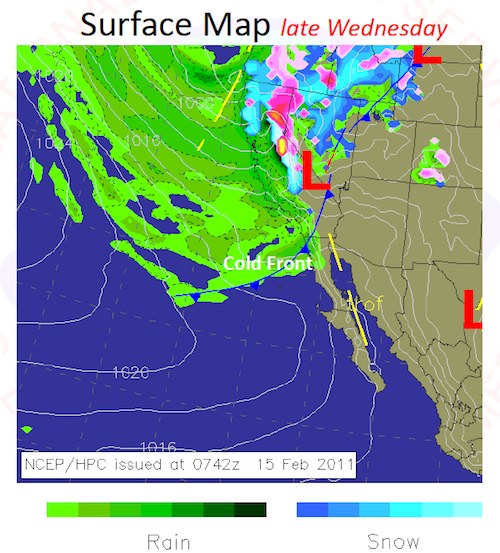 Late Wednesday Storm Pattern