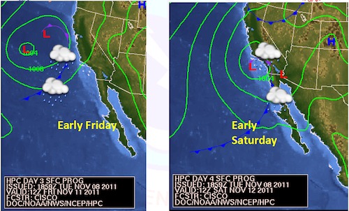 Friday and Saturday storm front