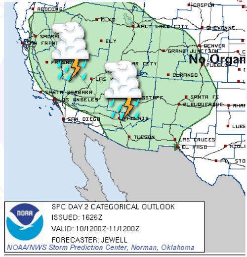 Weekend thunderstorms