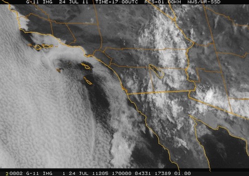 Sunday morning visible satellite picture