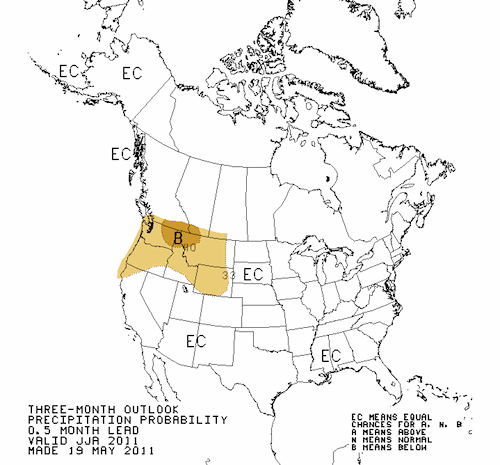 Precipitation Outlook Summer 2011